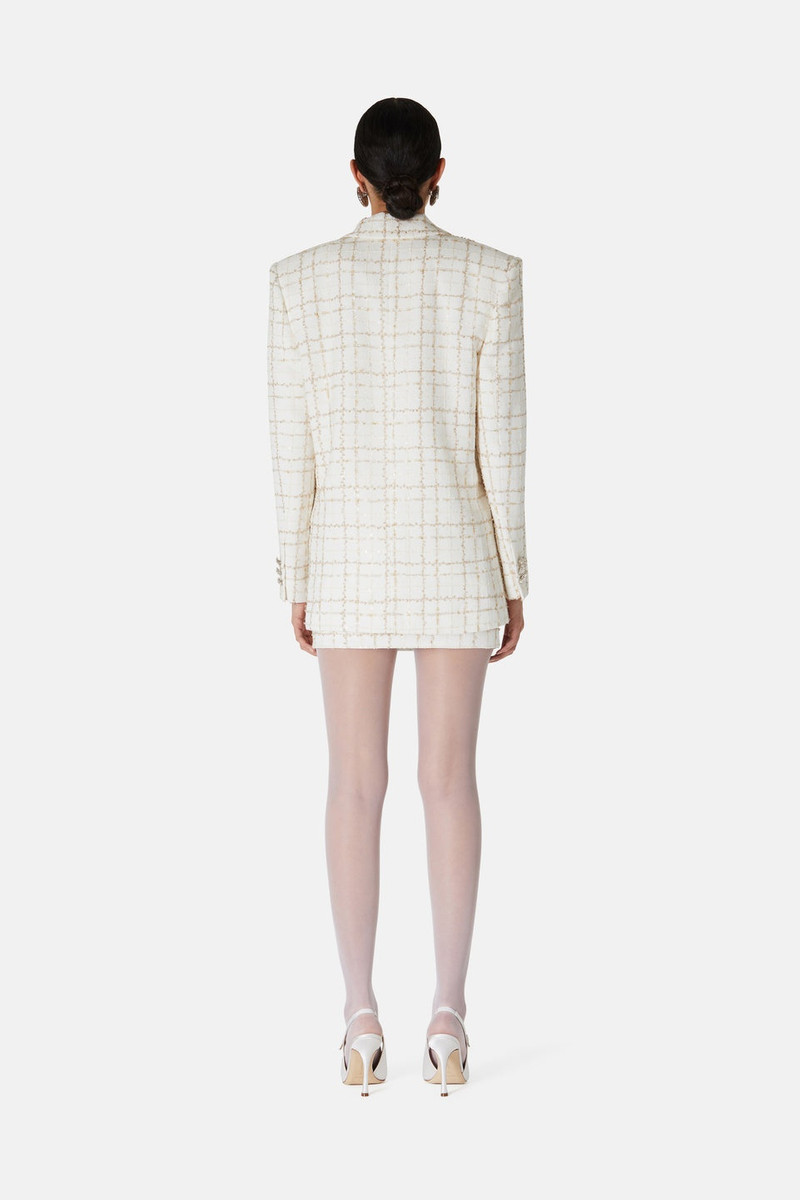 OVERSIZED SEQUIN CHECKED 티셔츠 5