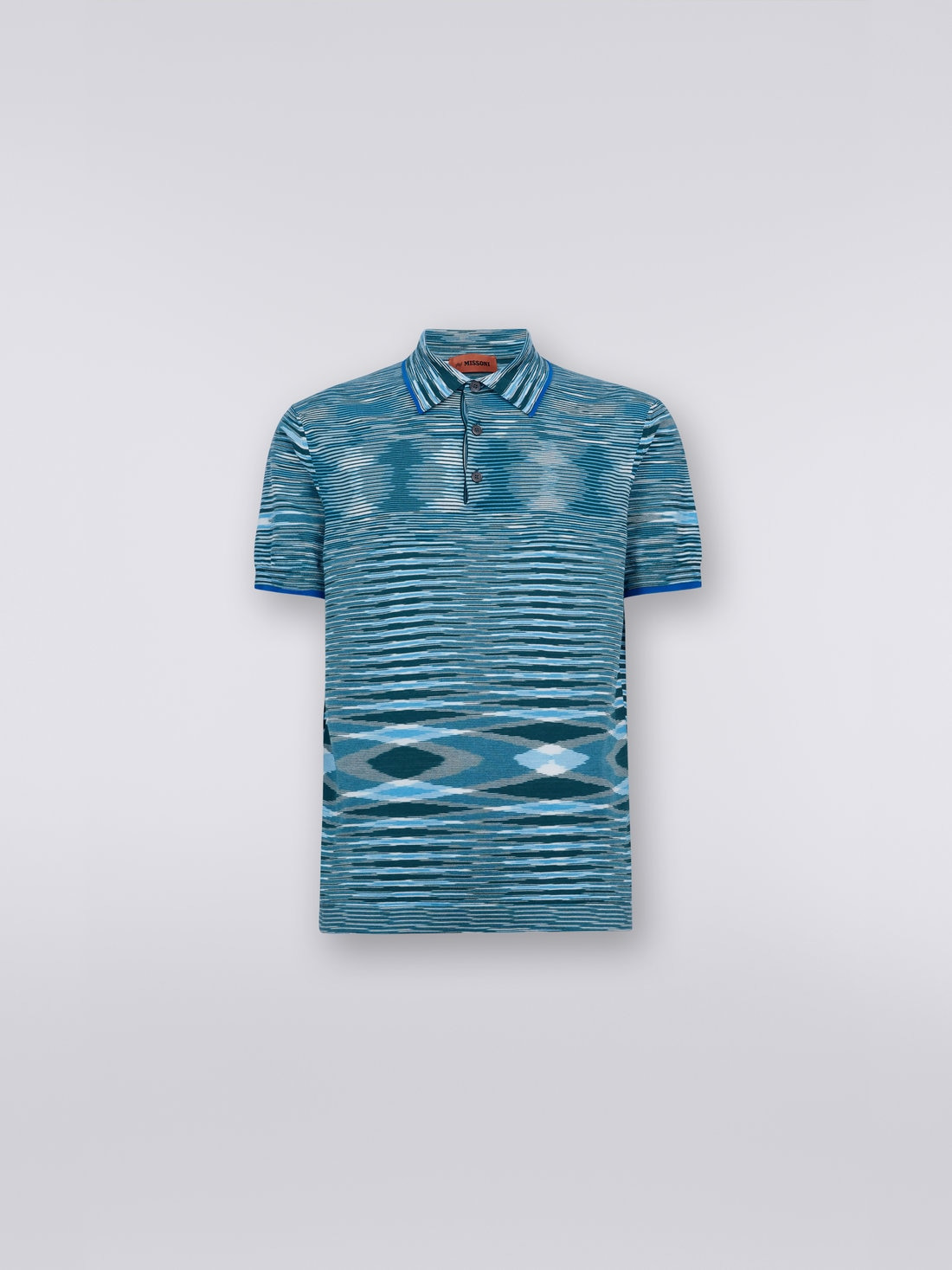 Slub cotton polo shirt - 1