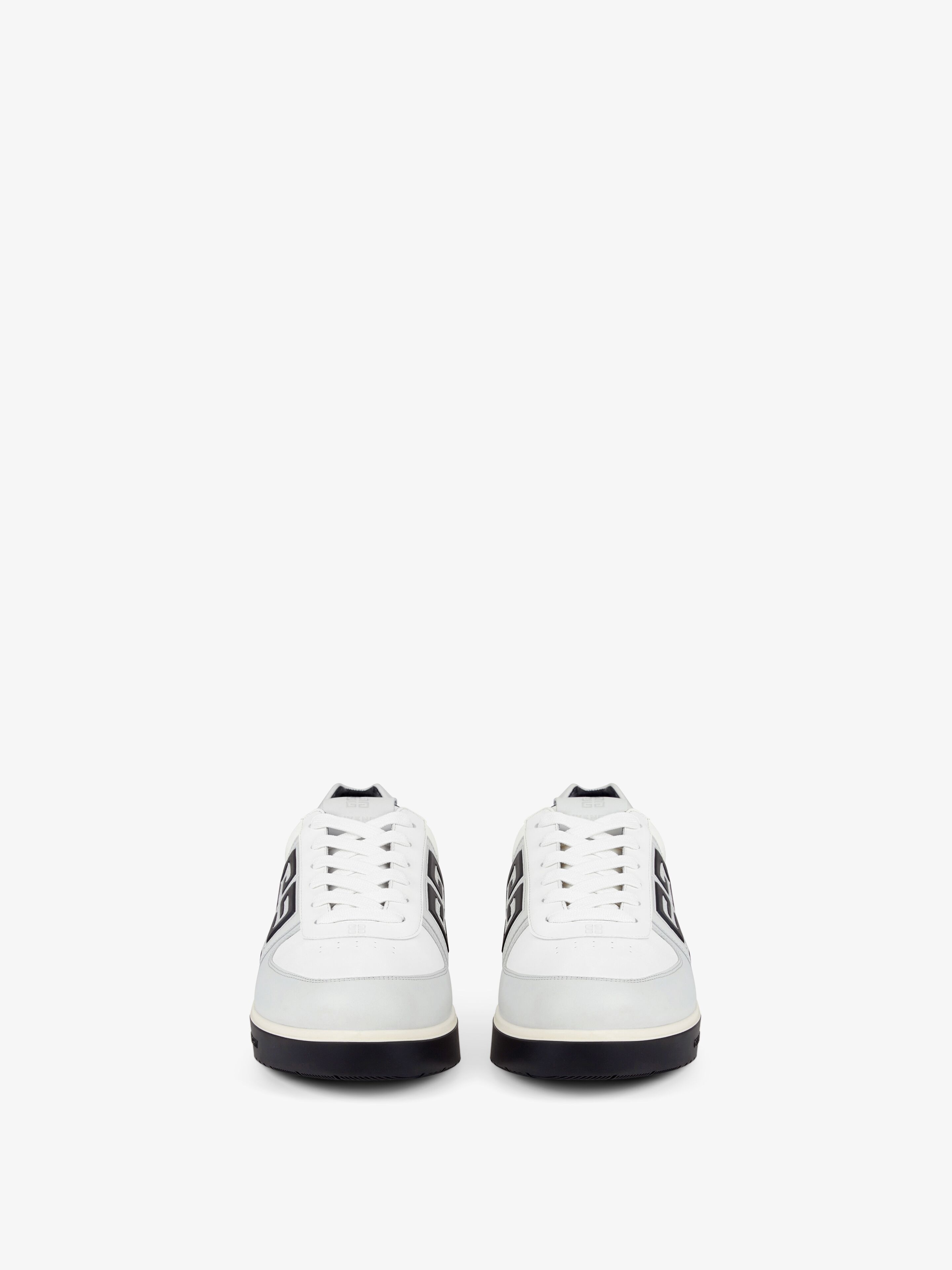 G4 SNEAKERS IN LEATHER AND PERFORATED LEATHER - 2