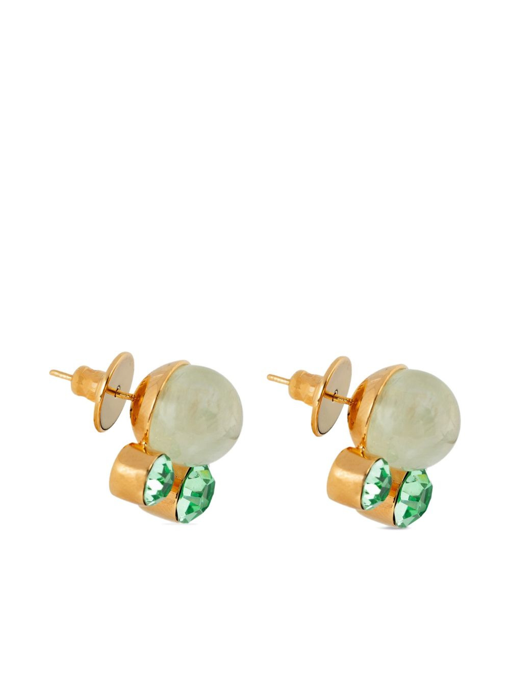 stone pin earrings - 3