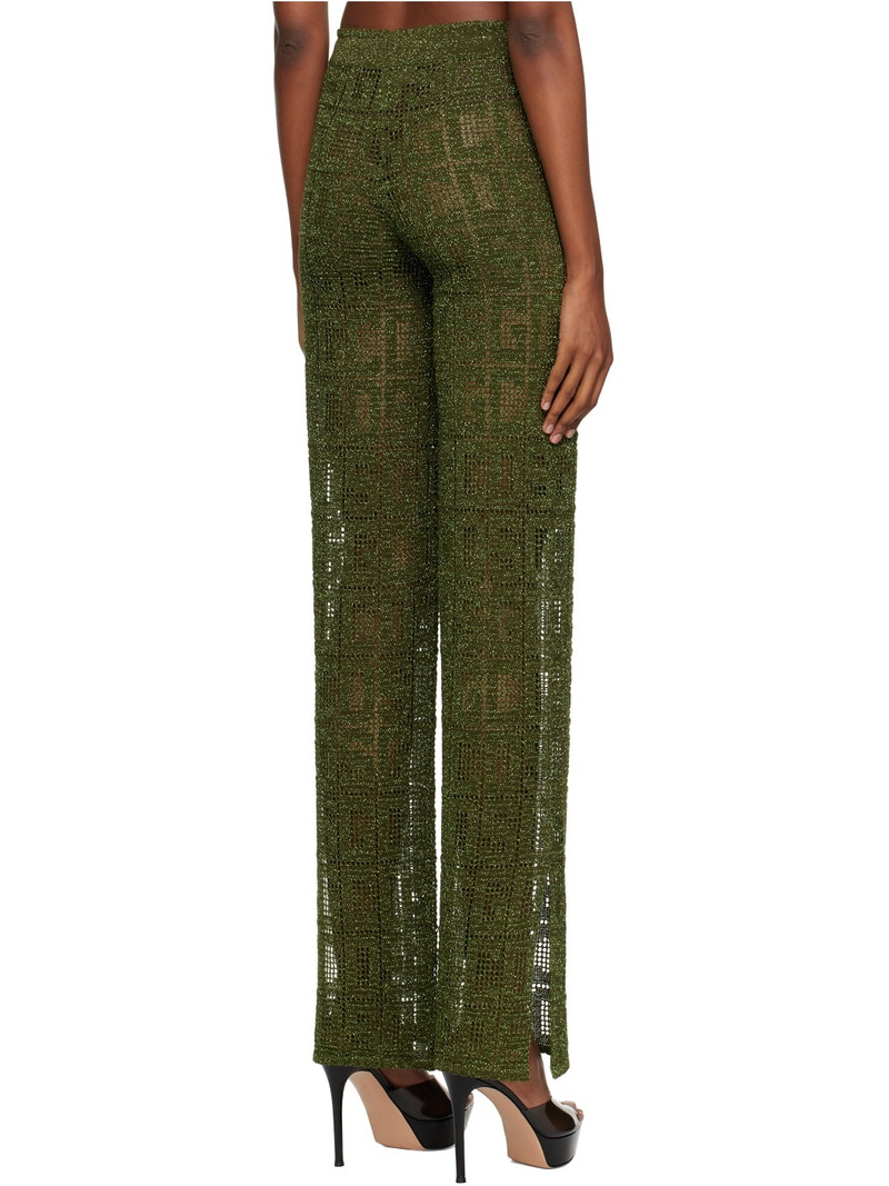 Khaki Monogram Trousers 3