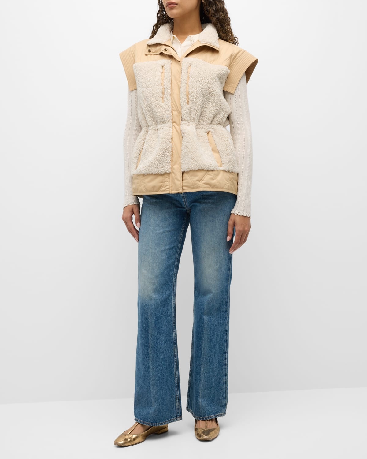 Shiloh Faux Shearling Vest - 3