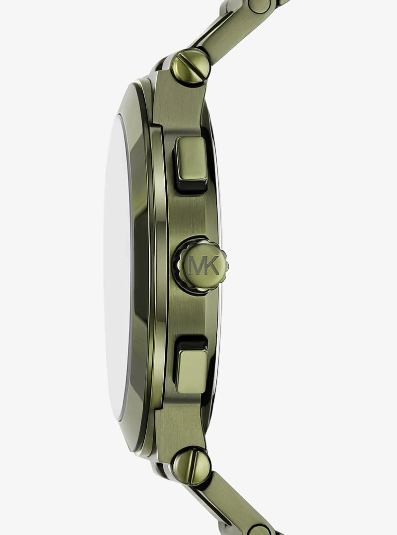 MICHAEL KORS Oversized Billie Green-Tone Watch outlook
