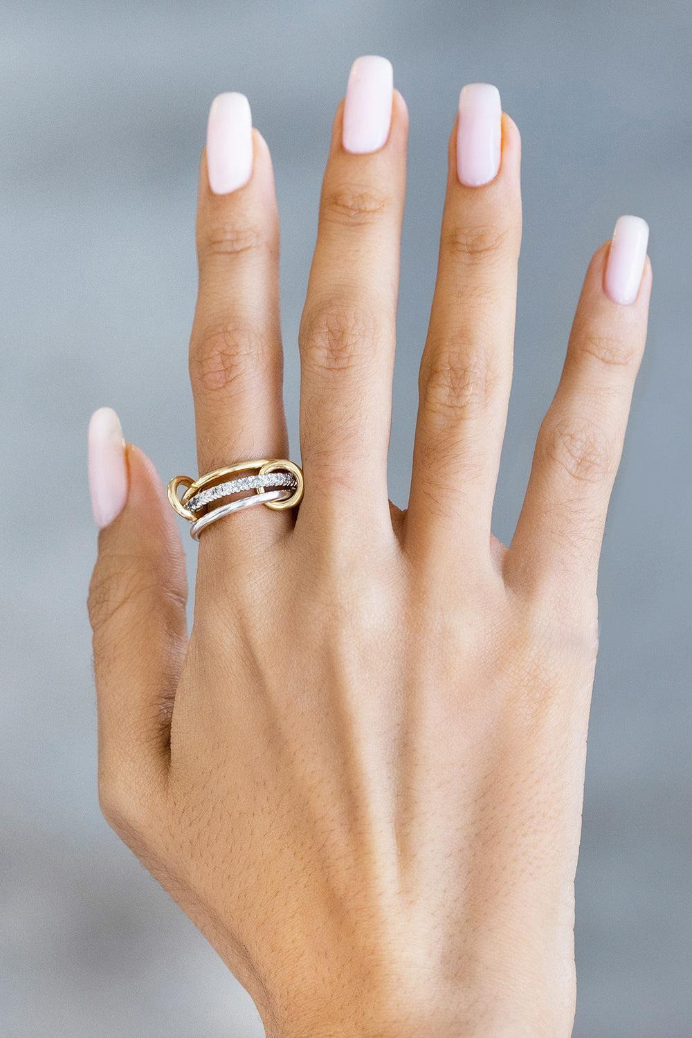 Tigris SG Gris Three Link Ring - 2