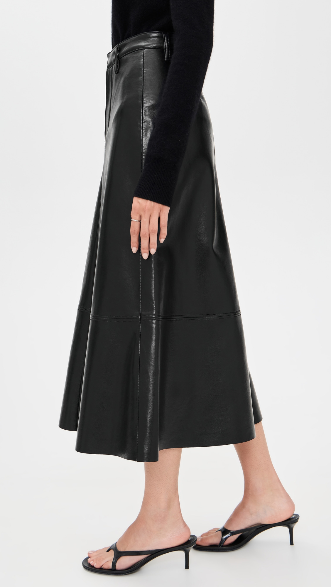 Cassia Leather Skirt - 3