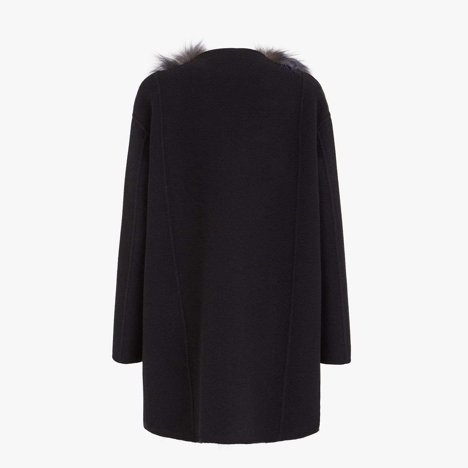 Black cashmere coat - 2