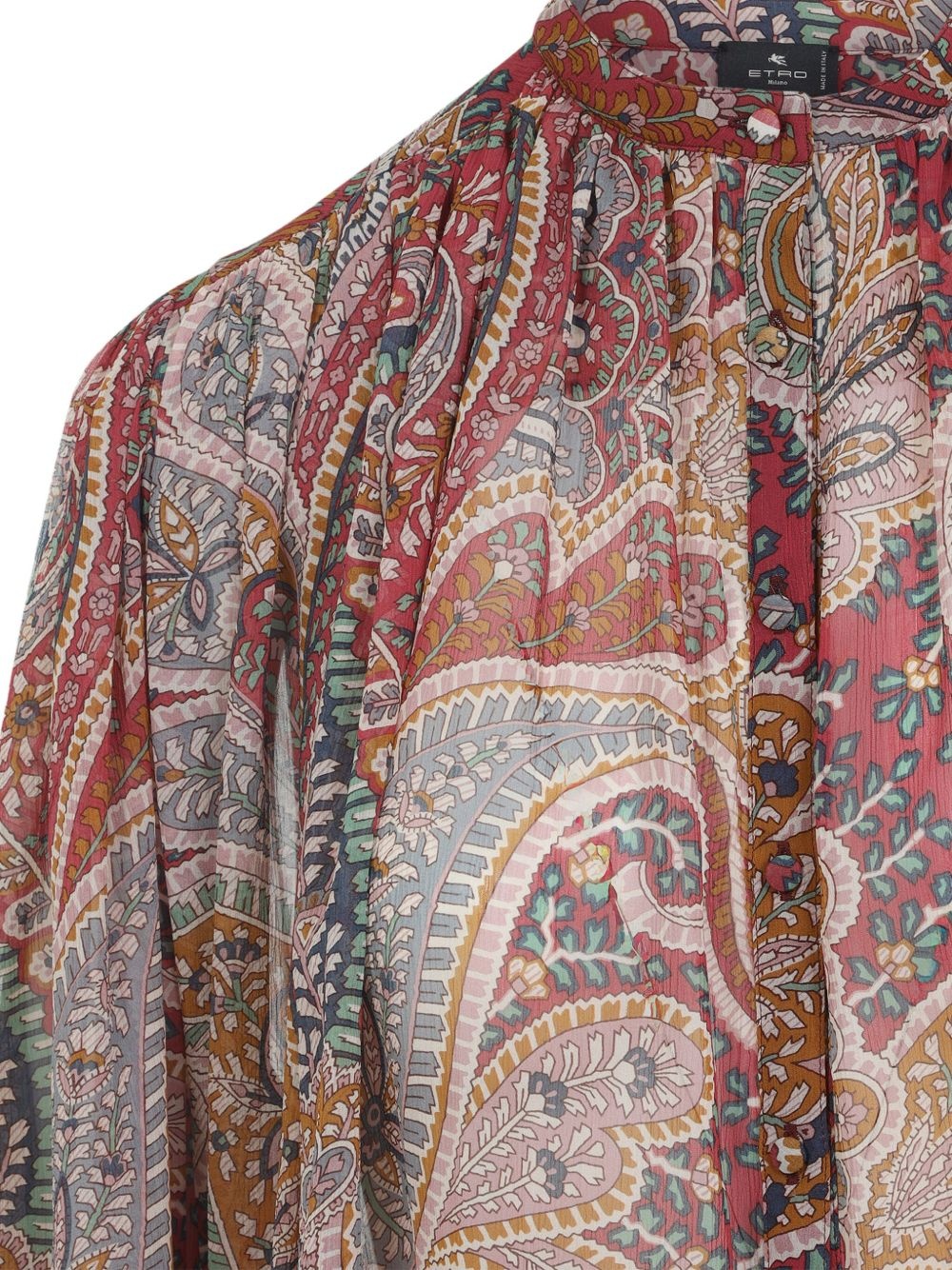 paisley print high-neck blouse - 3