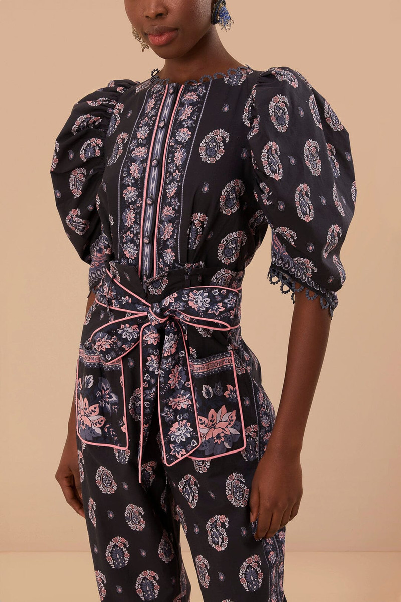 Blue Ayla Short Sleeve Jumpsuit 4