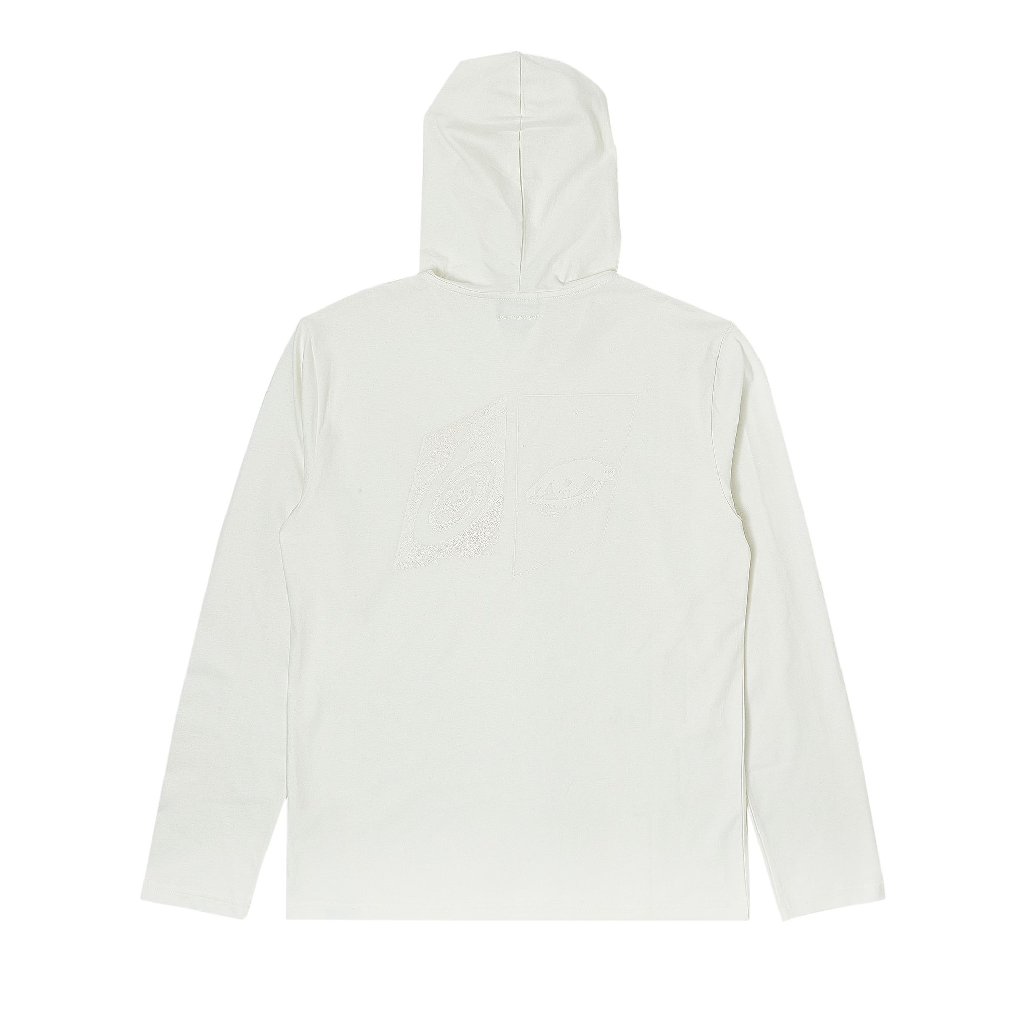 Courrèges Hooded Printed Long-Sleeve T-Shirt 'Heritage White' - 2
