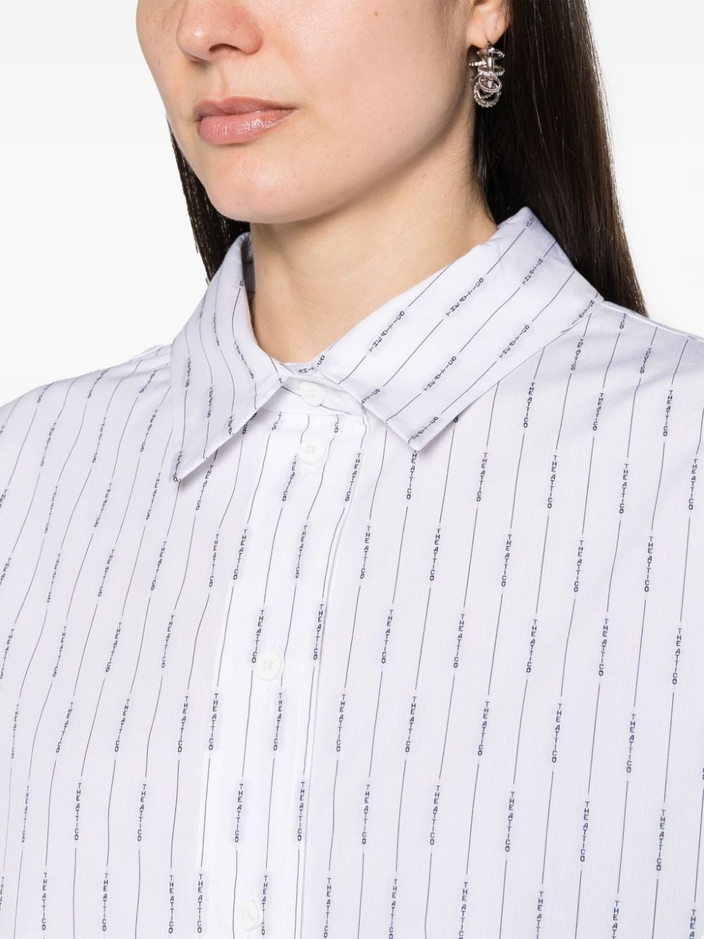 asymmetric striped shirt - 5