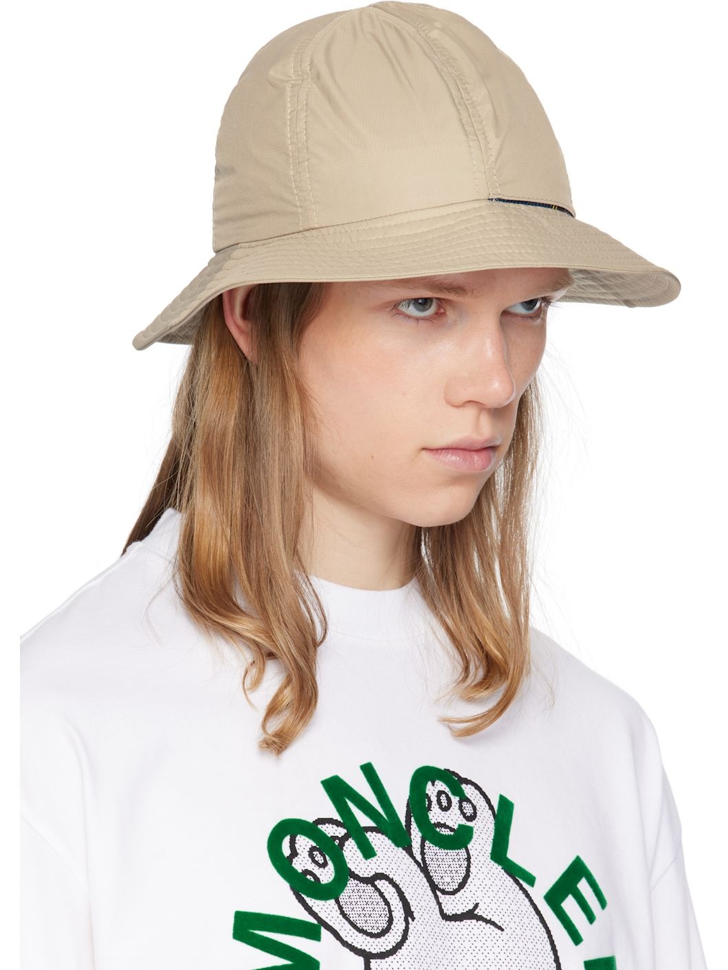 Moncler x FRGMT Beige Reversible Bucket Hat - 2