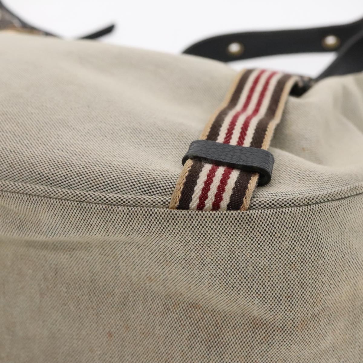 Burberry Blue Label Shoulder Bag Canvas Gray - 10