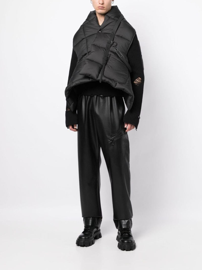 Junya Watanabe MAN cropped padded gilet outlook