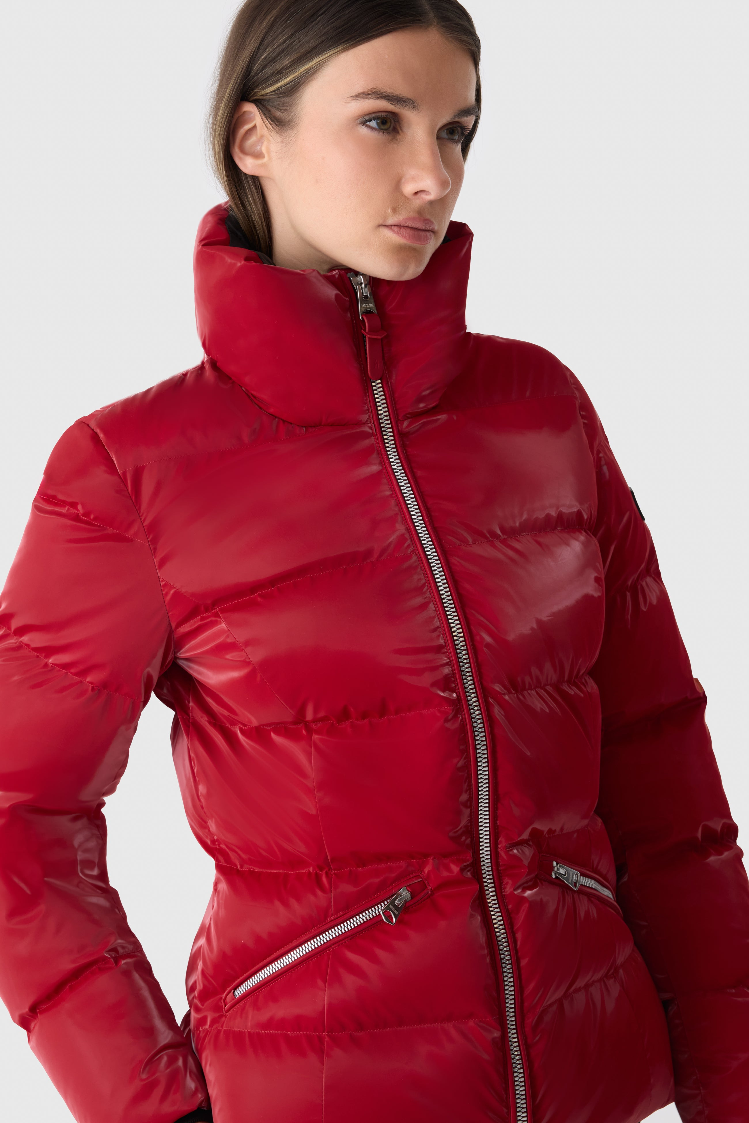 MADALYN-GLO High-Gloss Down Jacket With Removable Hood - 5