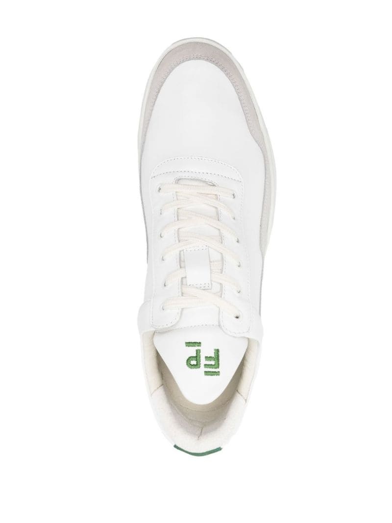 calf leather sneakers - 4