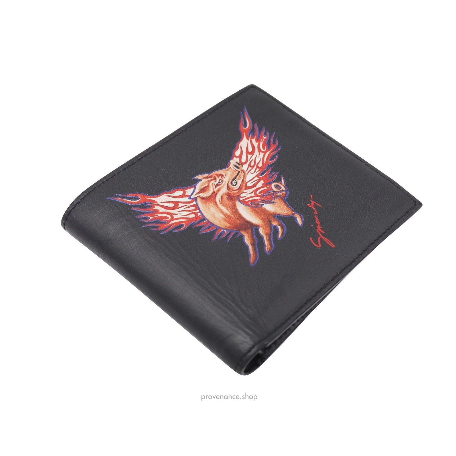 Givenchy  Leather Wallet with Zodiac Sign Pig Print - 3