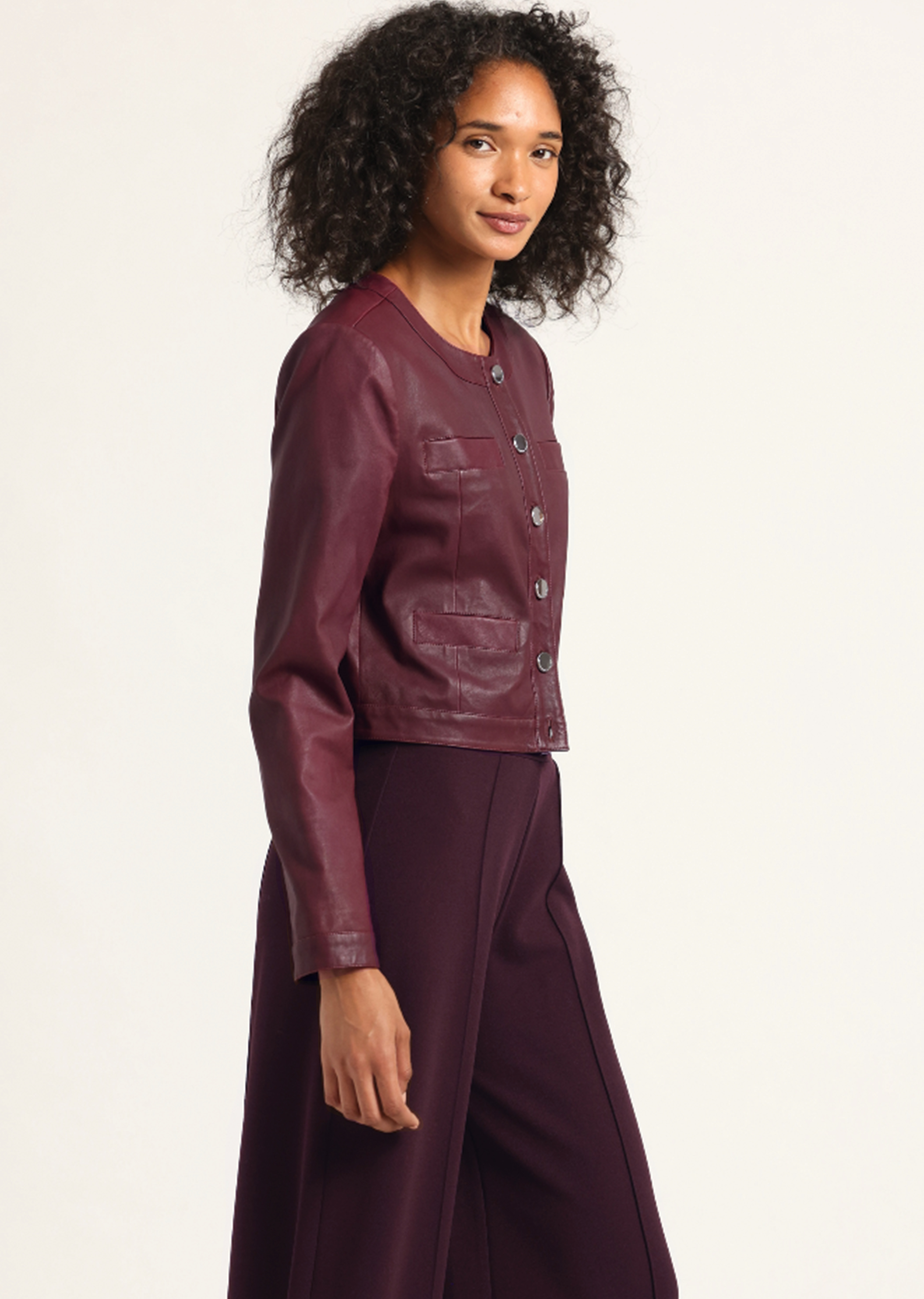 PENNY STRETCH LEATHER JACKET - 3