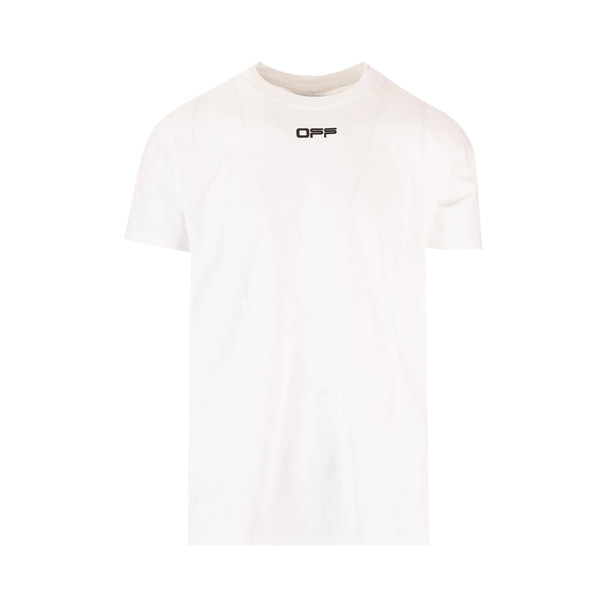 Off-White Caravaggio Arrow Short-Sleeve Slim T-Shirt 'White' - 1