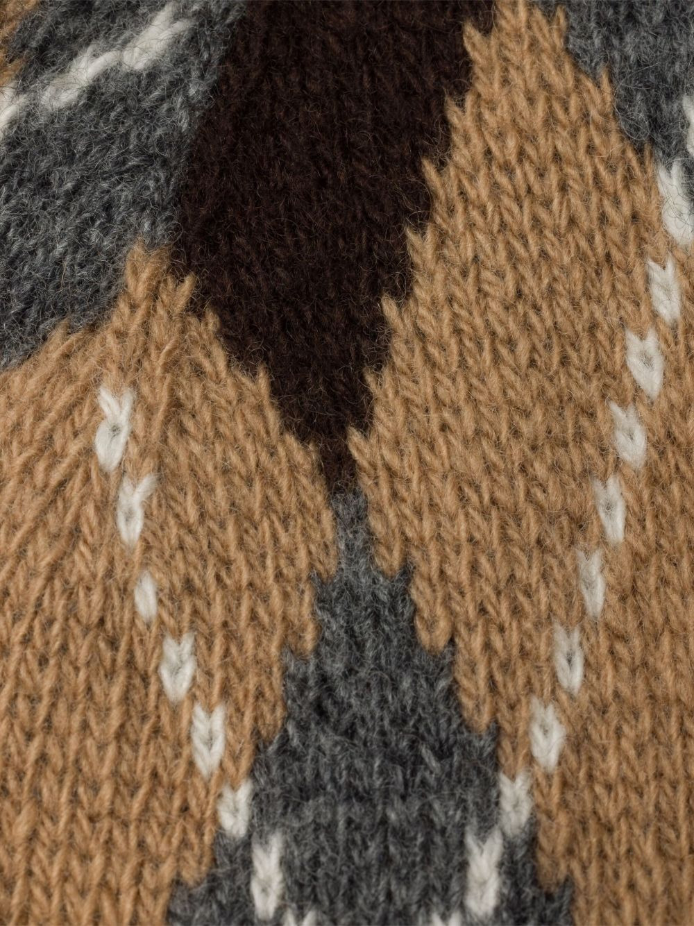 argyle knit beanie - 3