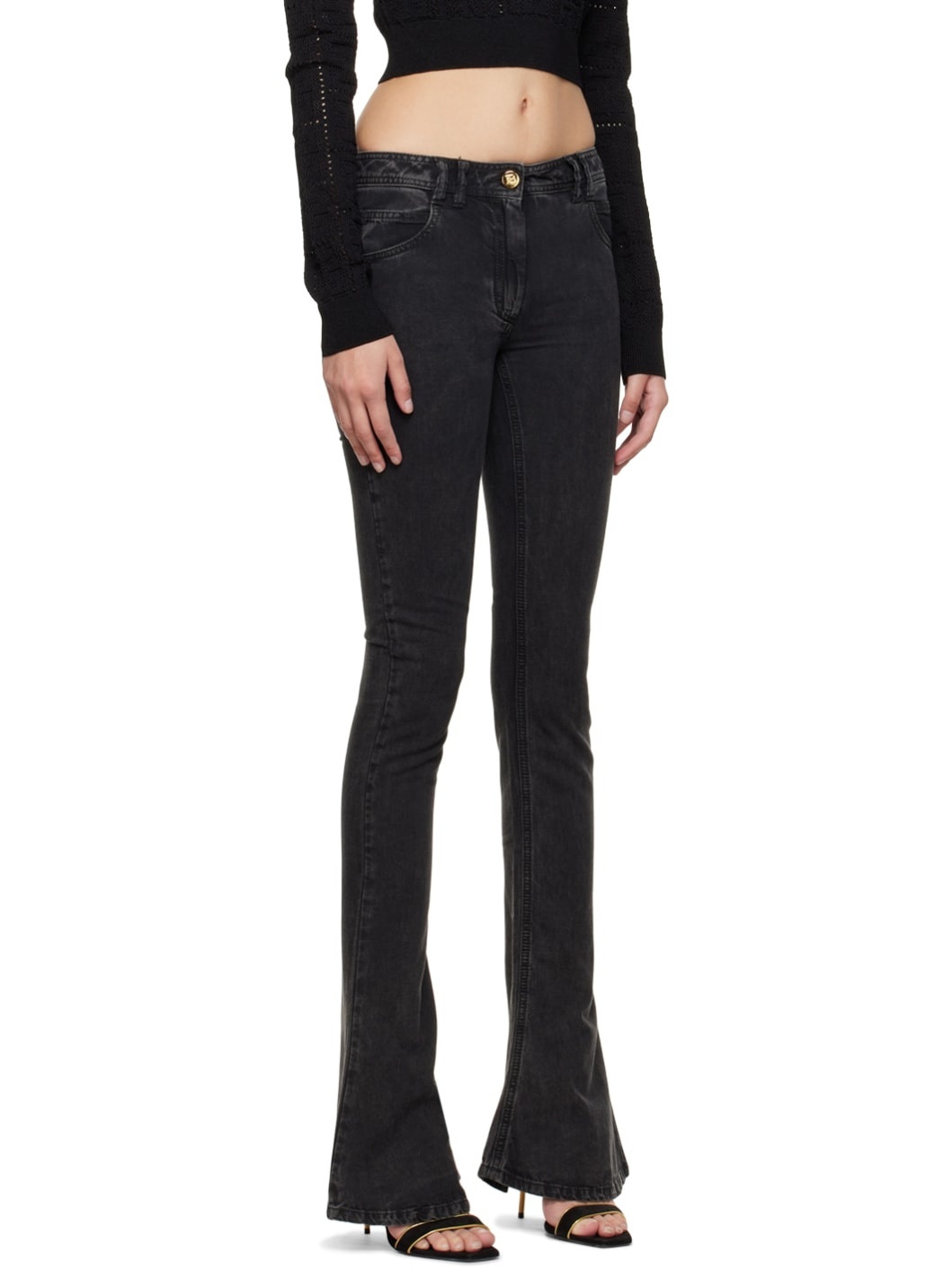 Black Bootcut Jeans - 2
