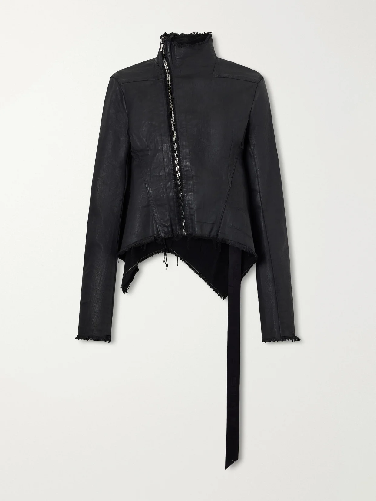 Naska Gary Distressed Waxed Denim Jacket - 1