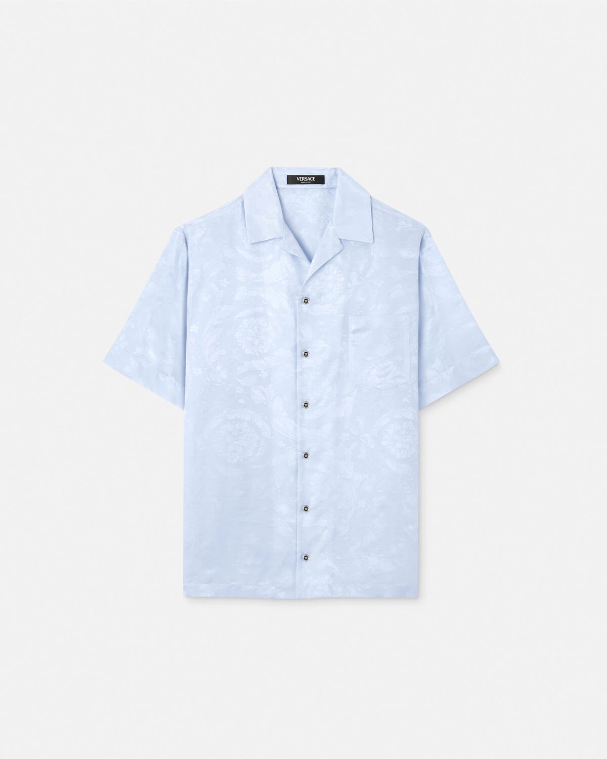 Barocco Jacquard Silk-Blend Shirt - 1