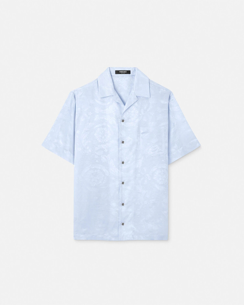 Barocco Jacquard Silk-Blend Shirt 1