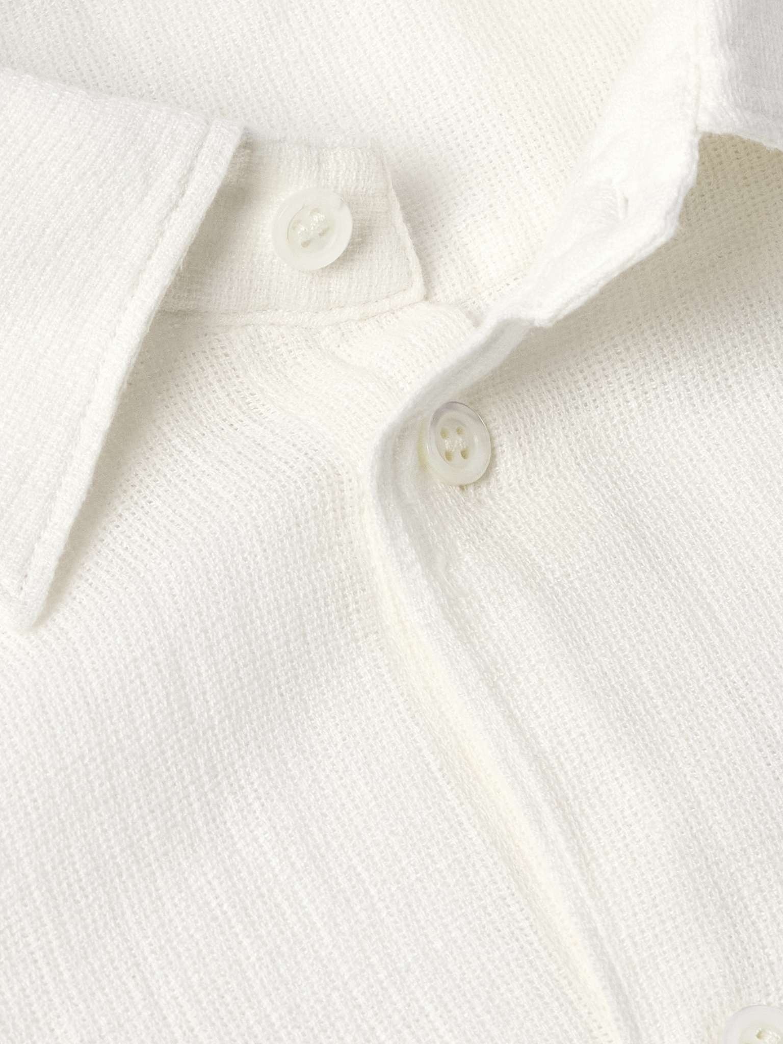 Cotton and Linen-Blend Gauze Shirt - 5