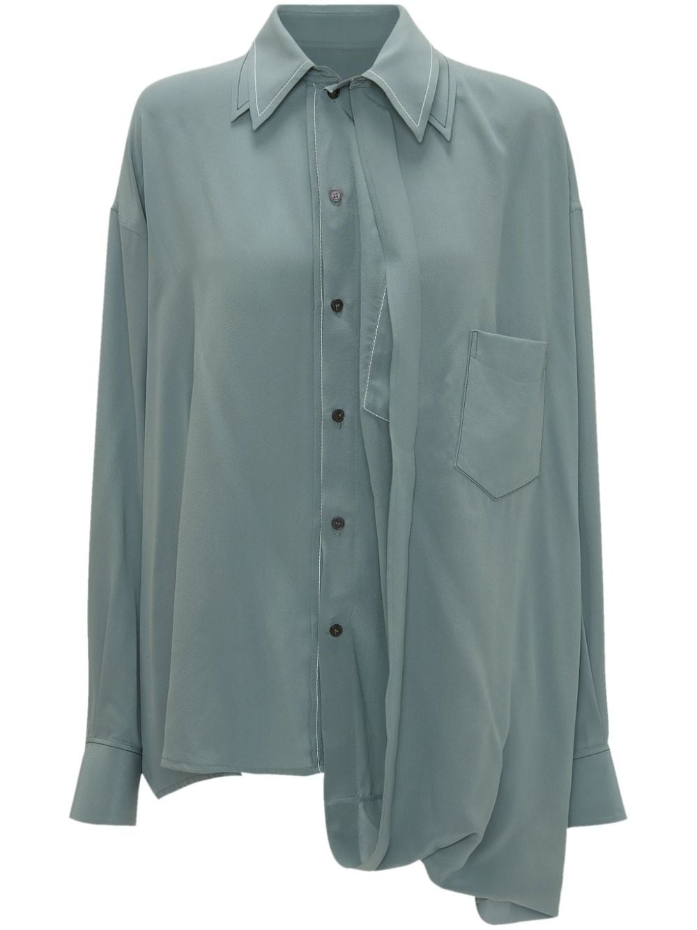 long-sleeve double-layered shirt - 1