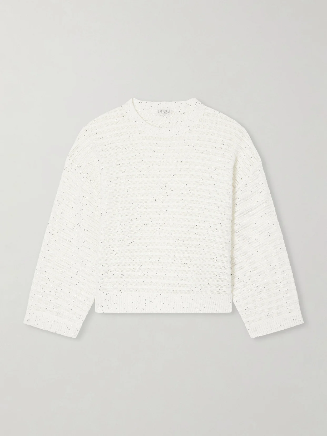 Open Linen-blend Knit Sweater - 1
