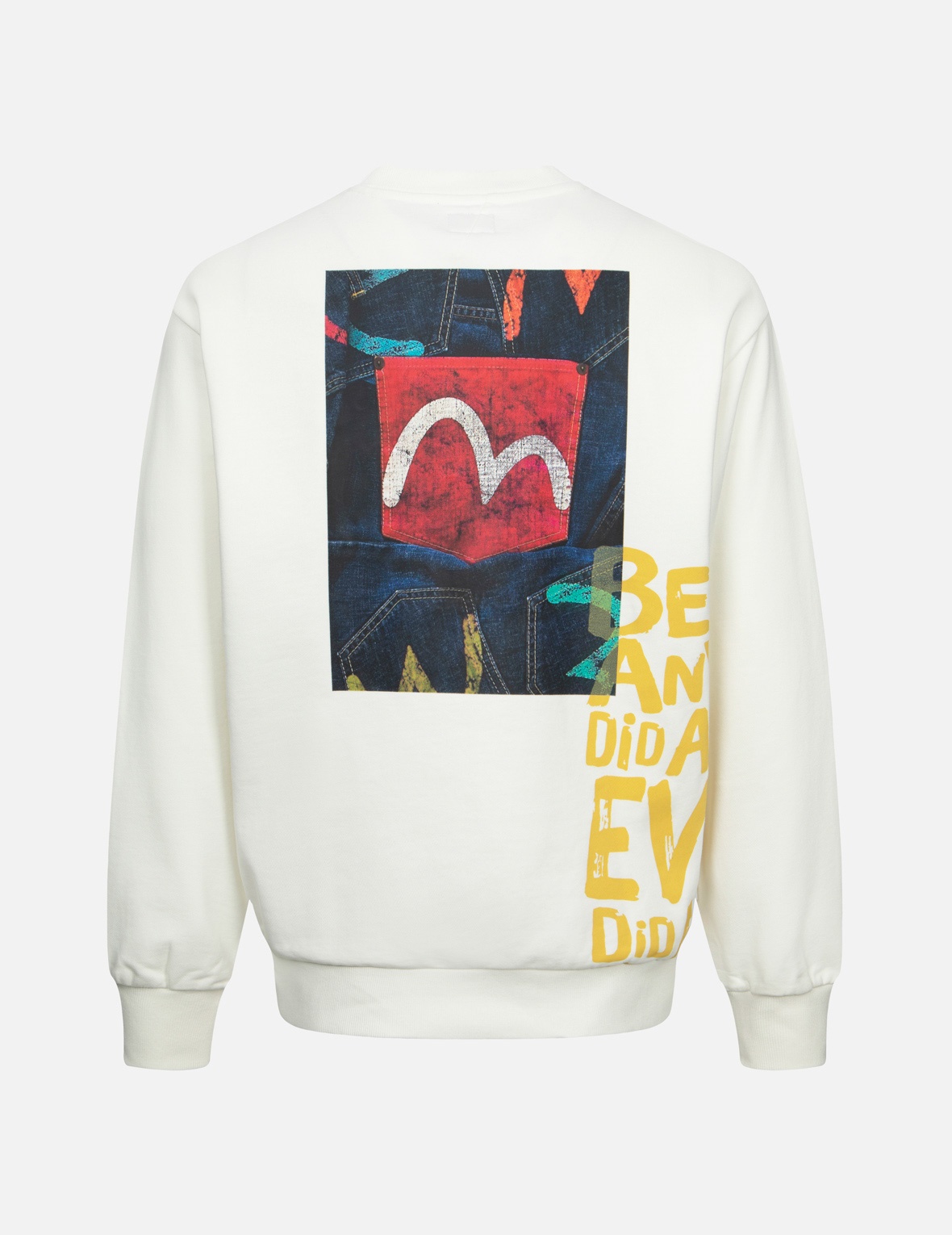 SEAGULL POCKET AND SLOGAN PRINT RELAX FIT SWEATSHIRT - 2