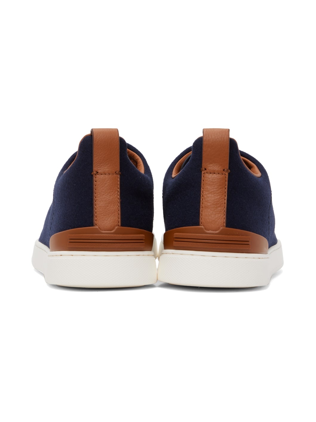 Navy Triple Stitch Sneakers - 2