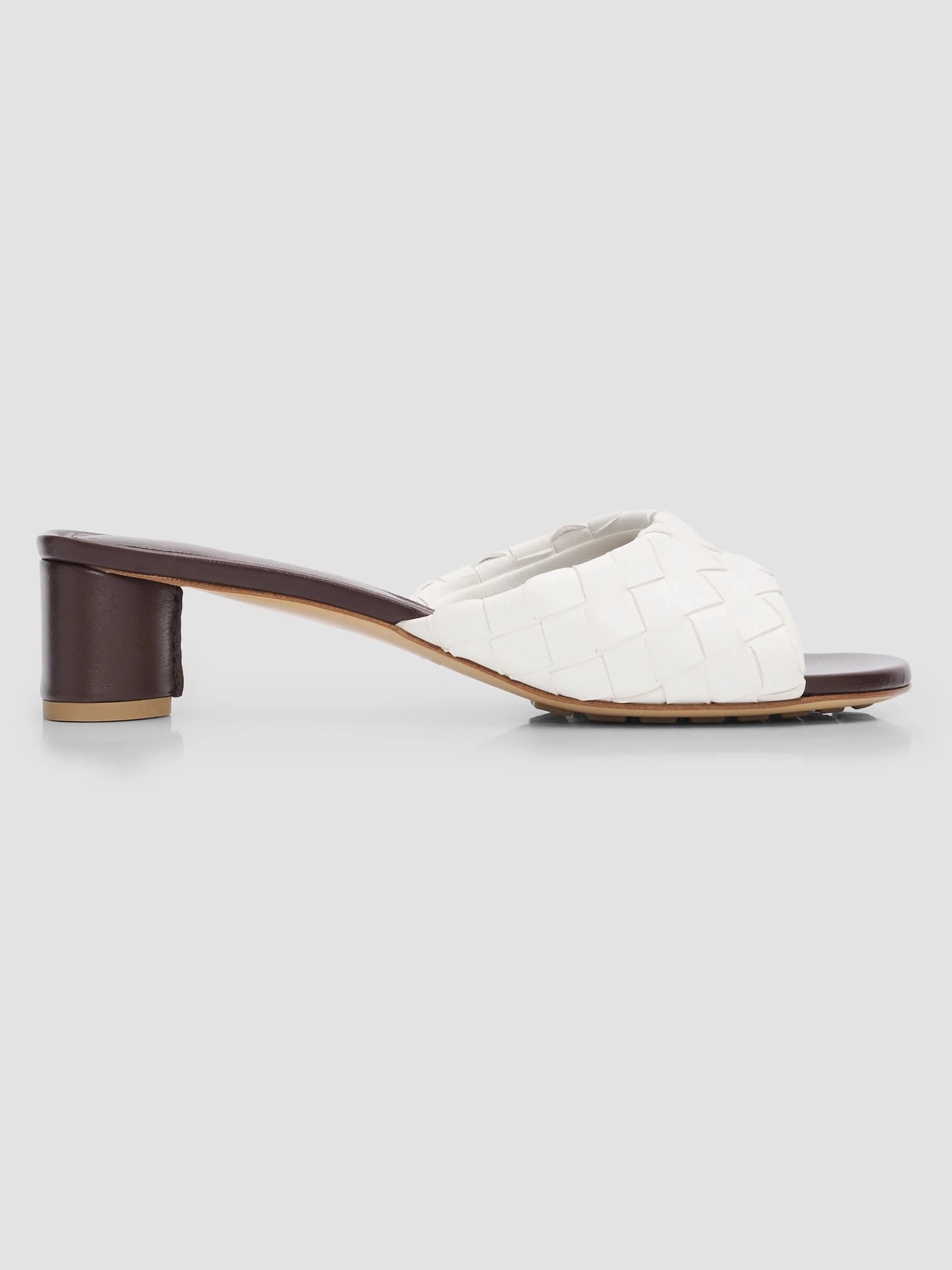 Women's Livia 40MM Leather Mules - Alabaster - 1