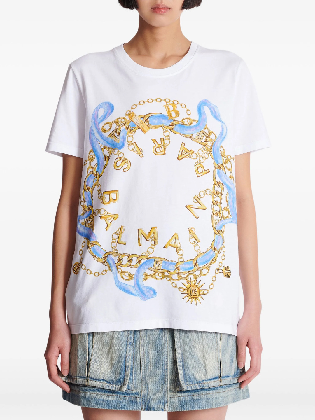 Paris Chains Print T-Shirt - 5
