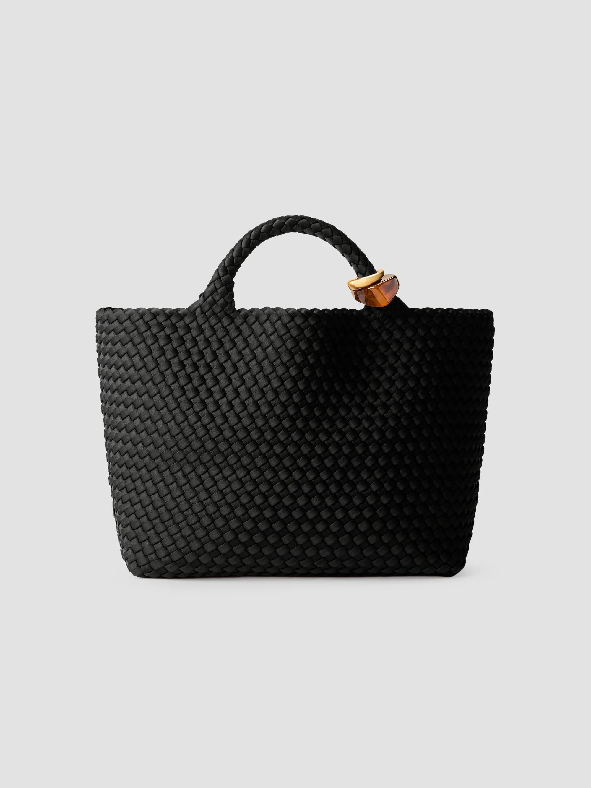 Women's St. Barths Medium Beads Tote Bag - Onyx - 1