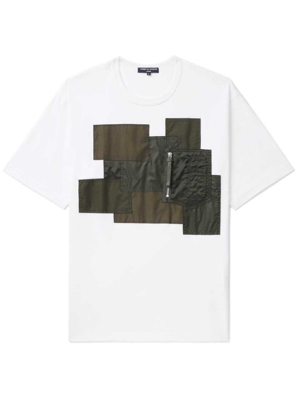 chest-pocket cotton T-shirt - 1