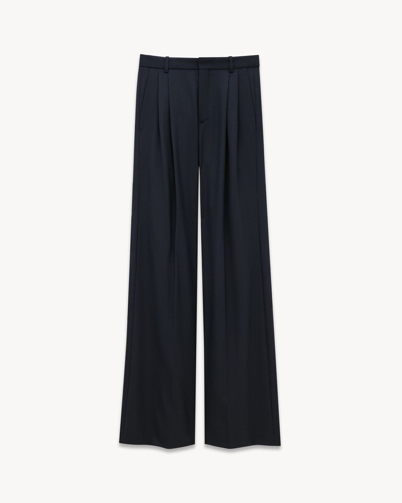 WIDE-LEG PANTS IN WOOL - 1