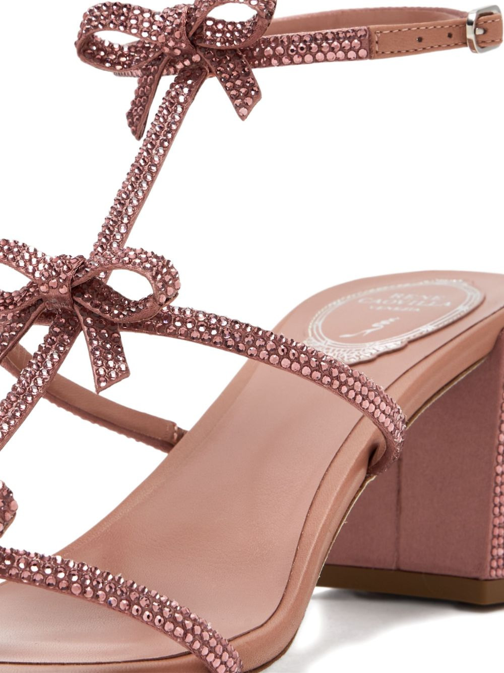 60mm Caterina crystal-embellished bow sandals - 4