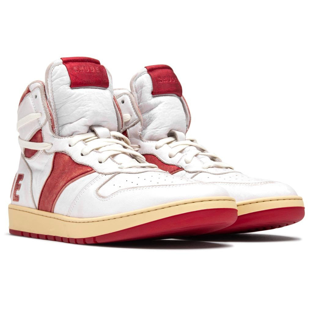 RHUDE BBALL HI - WHITE/RED - 2