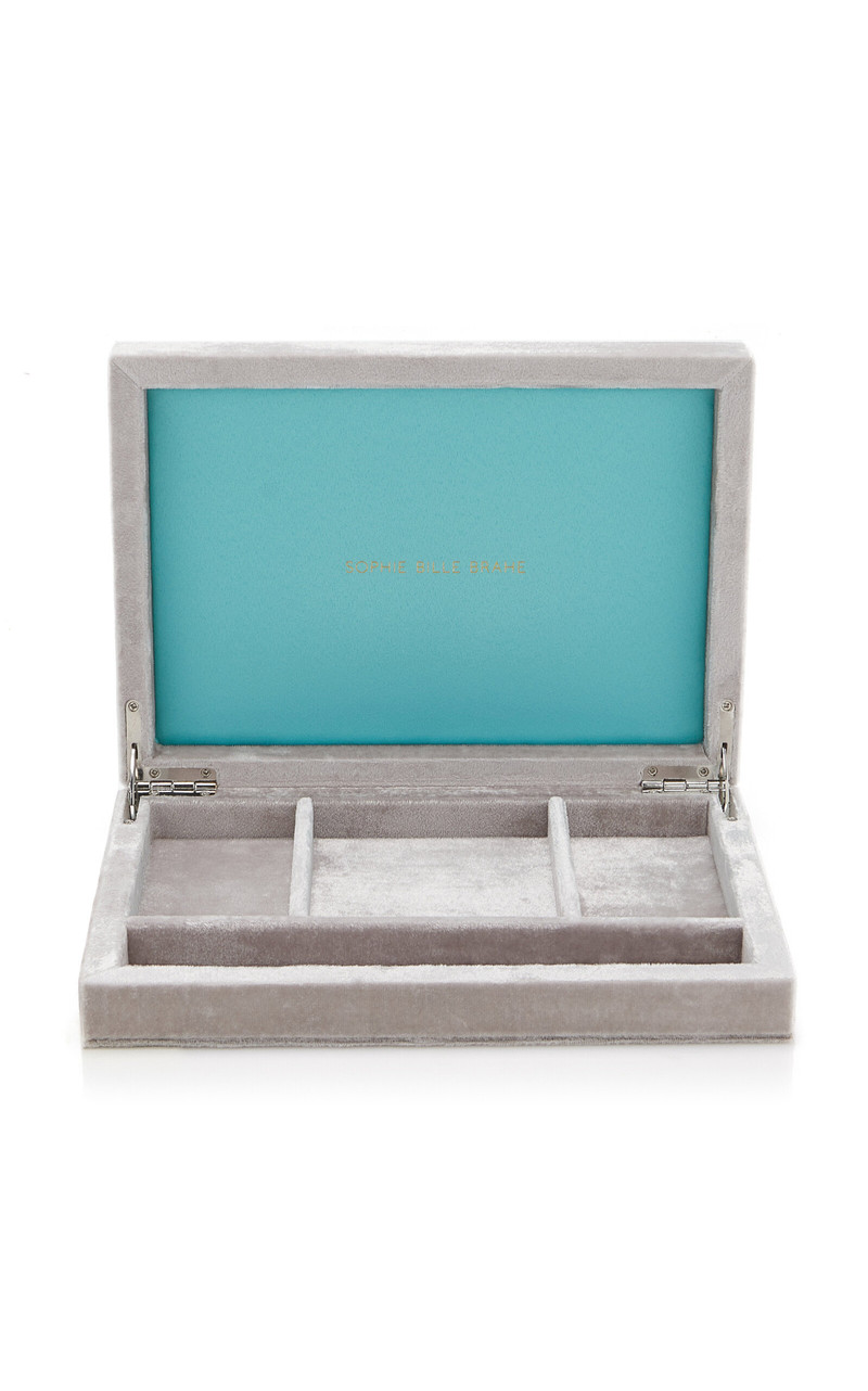 SOPHIE BILLE BRAHE Tresor Velvet Jewelry Box silver outlook