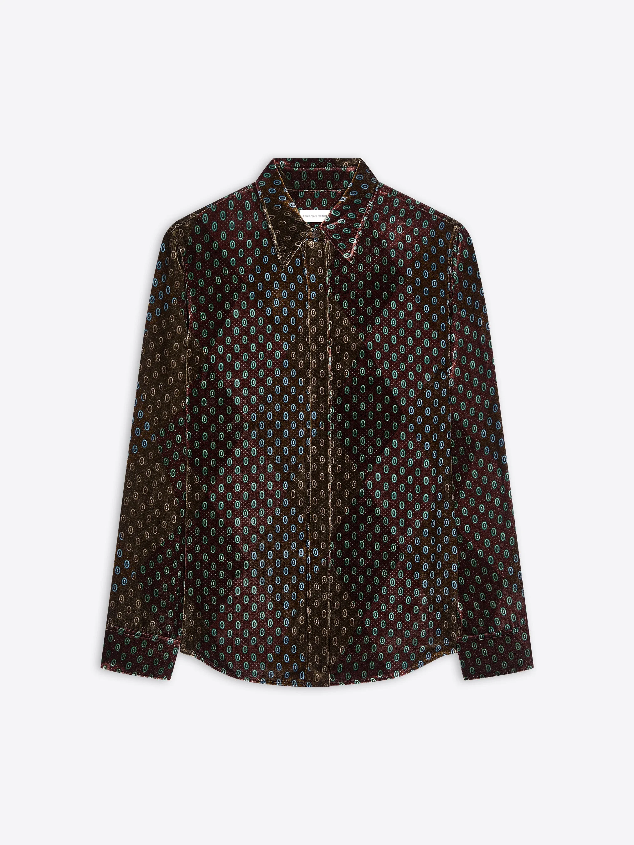 PRINTED VELVET SHIRT - 1