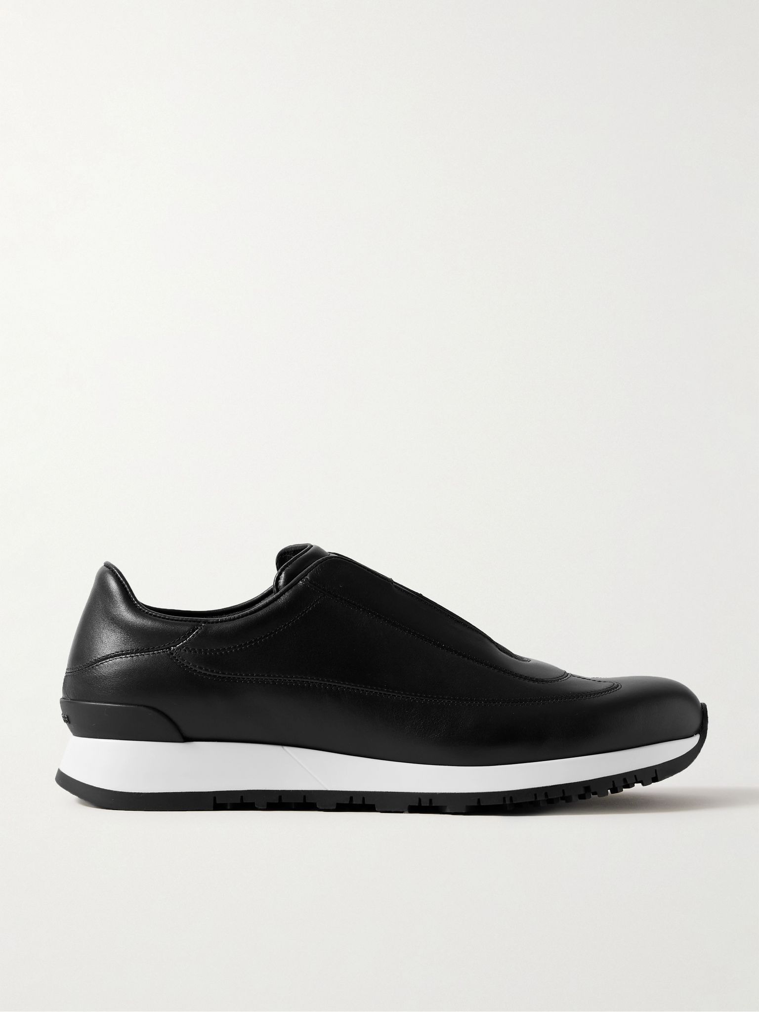 Lift Leather Slip-On Sneakers Black - 1