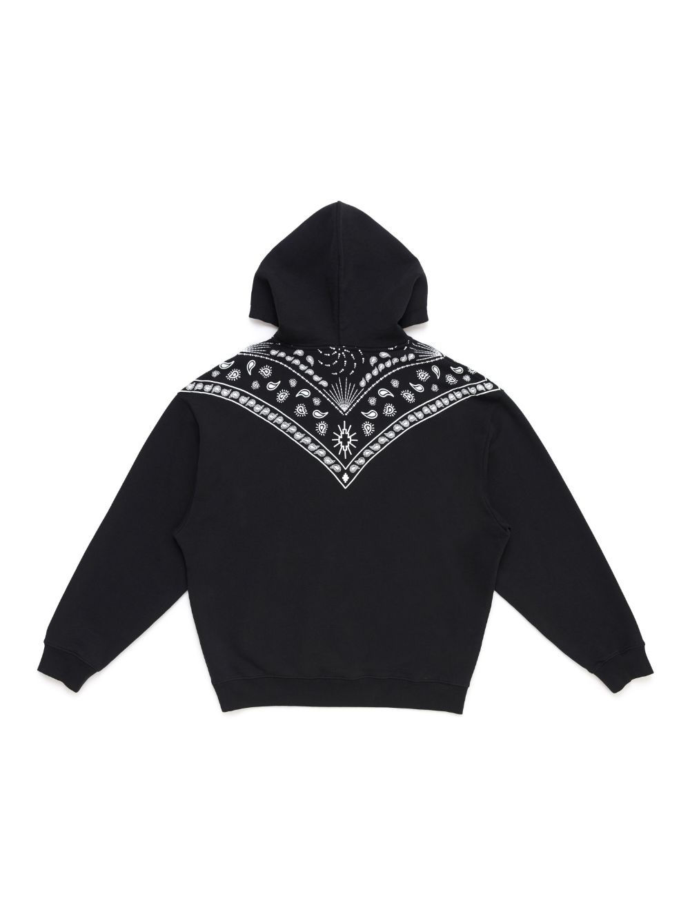 Bandana-embroidered drawstring hoodie - 2