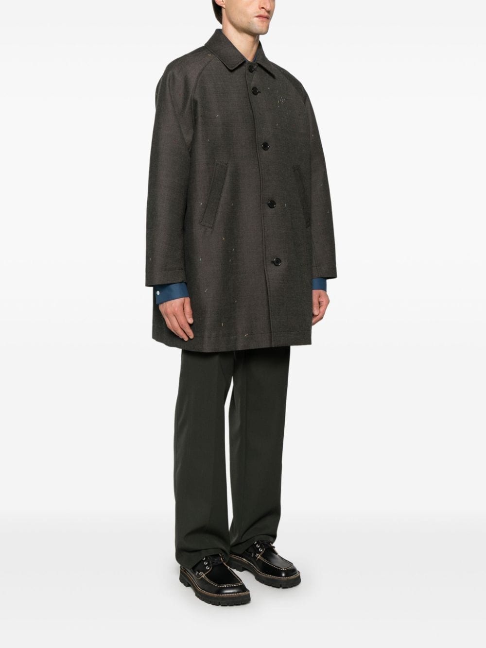 decorative-stitching coat - 3