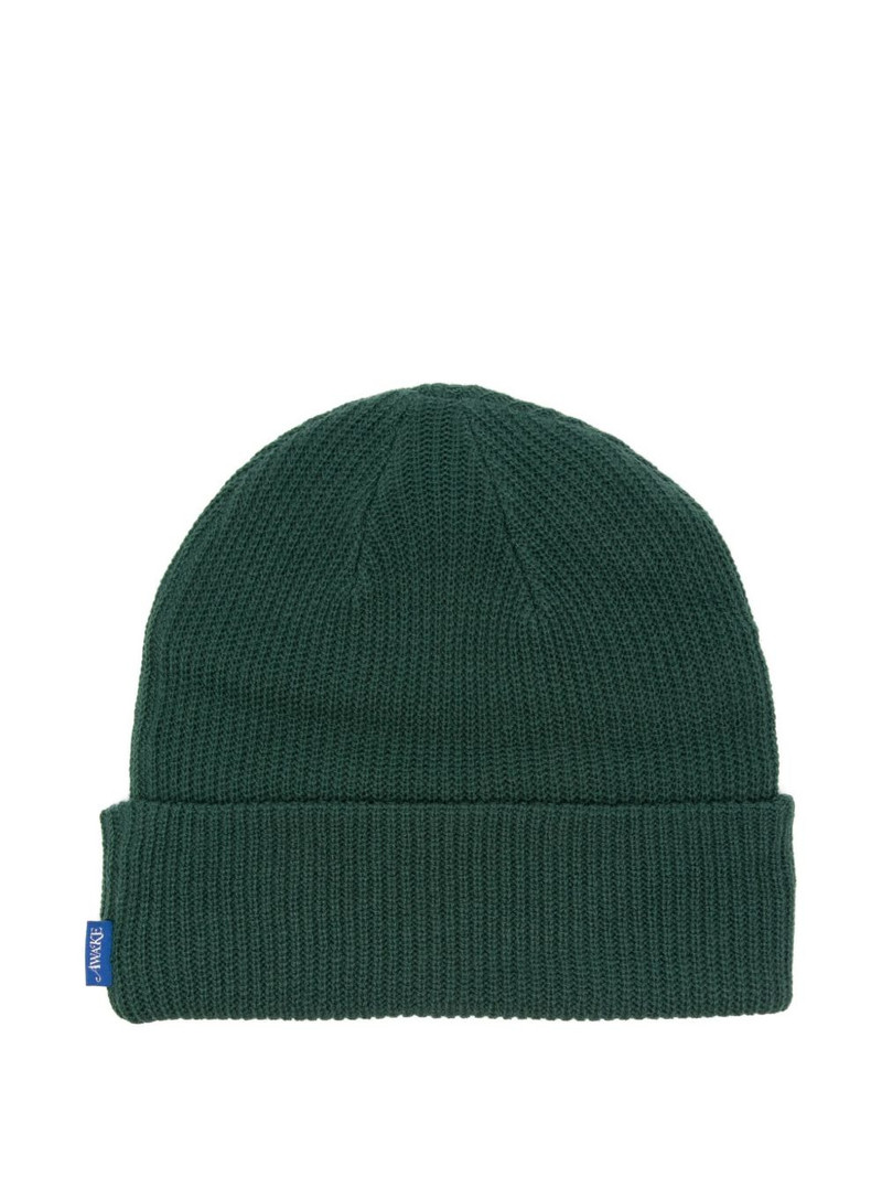 AWAKE NY logo-detail beanie hat outlook