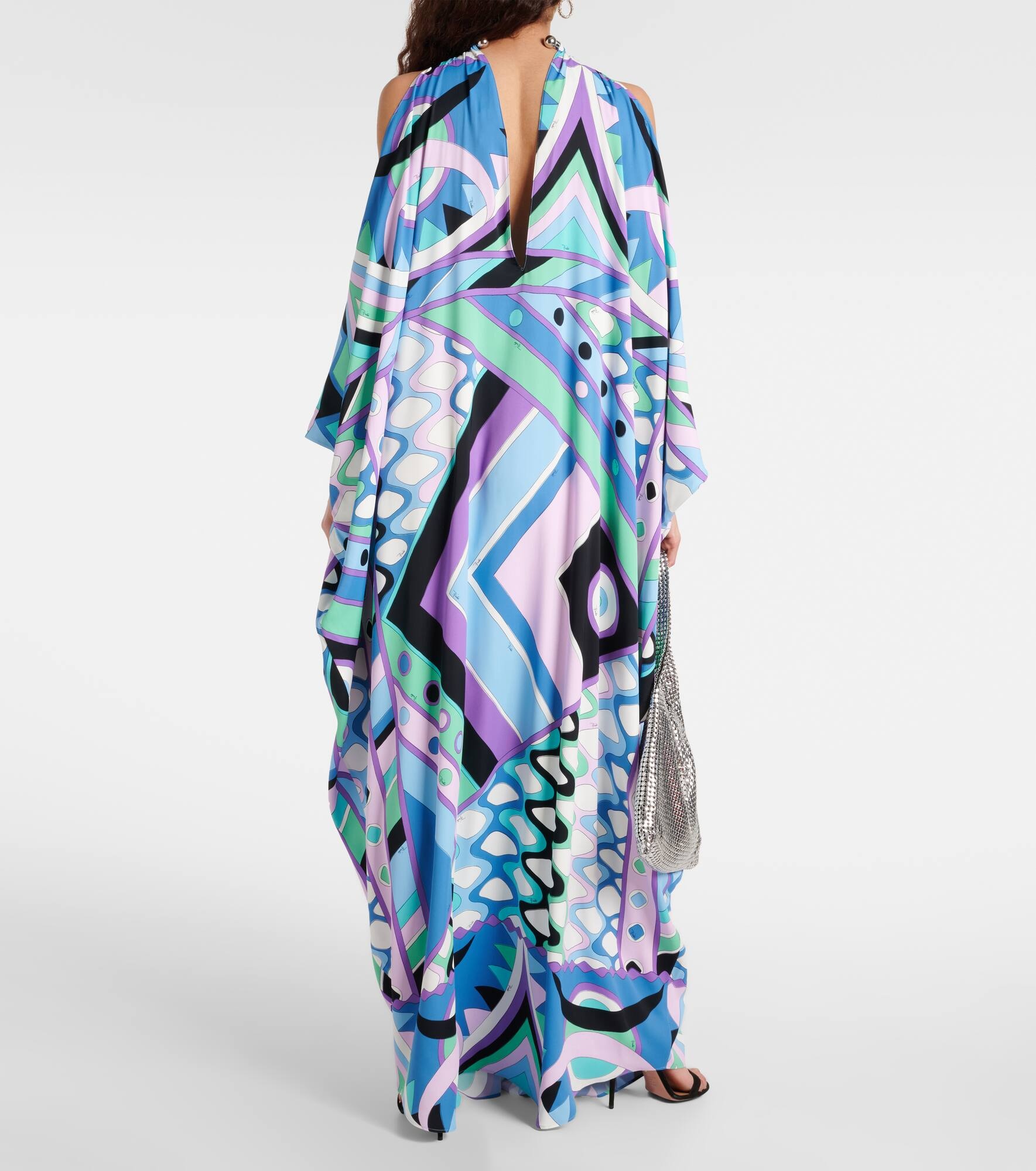 Printed silk kaftan - 3