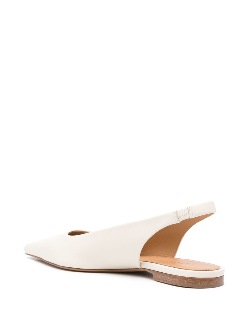 Off-White Allenframe leather ballerina shoes outlook