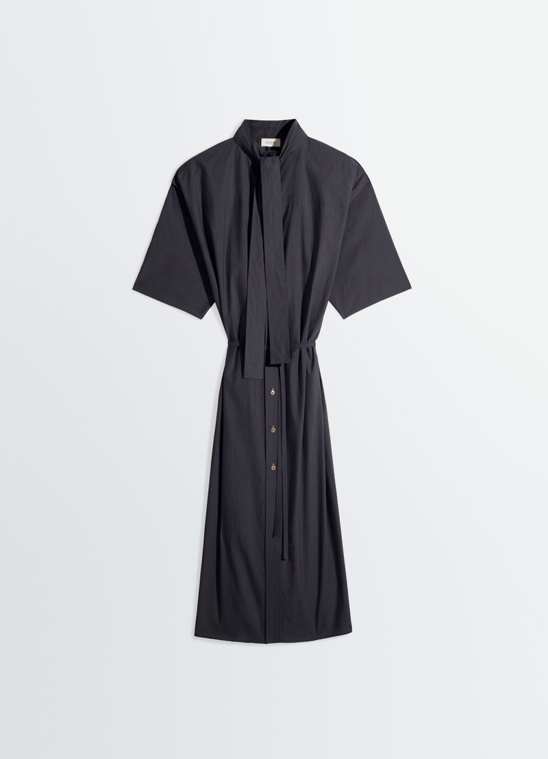 REVERSIBLE TUBE DRESS IN WASHED COTTON SILK - 1