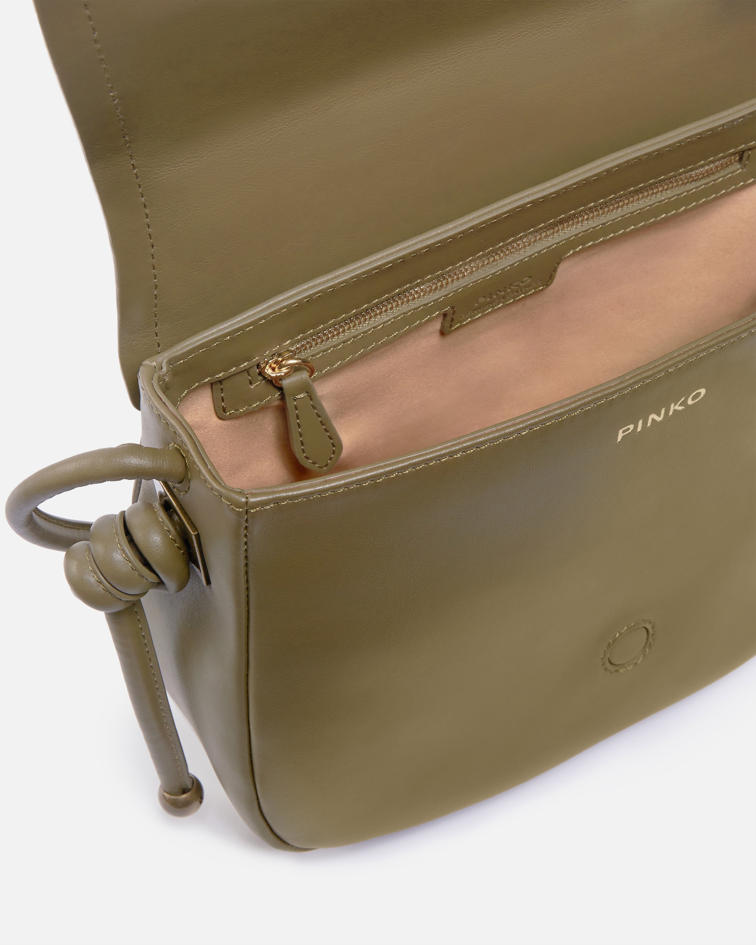 LARGE LEATHER CROSSBODY BAG WITH KNOTS - 4