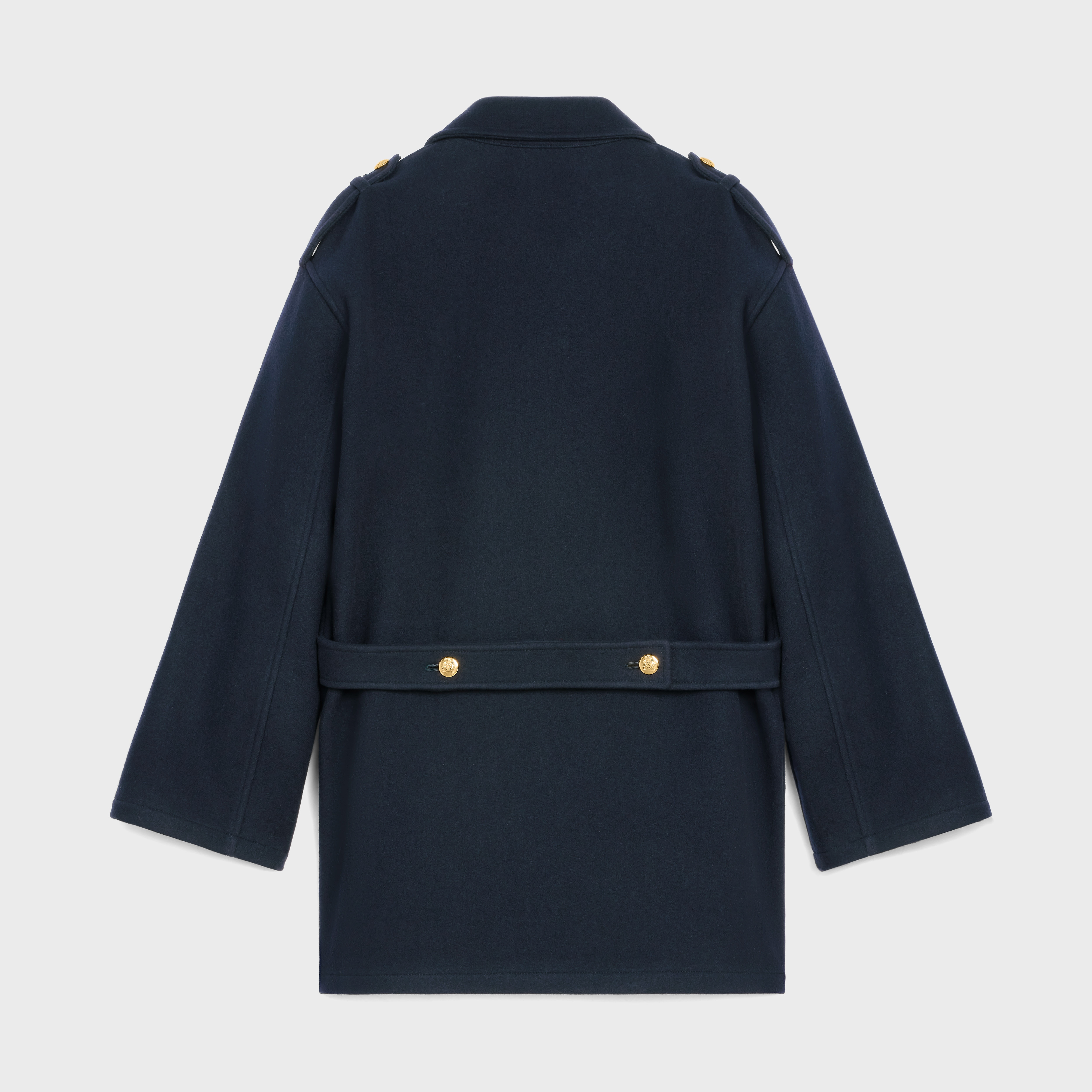 MILITARY PEACOAT IN FELT - 2